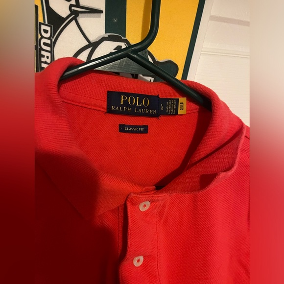 Red/Orange Ralph Lauren Polo Shirt - Picture 2 of 3
